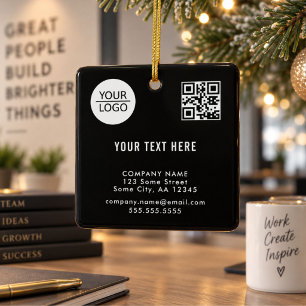 Logo hinzufügen QR-Code Benutzerdefinierter Text P Keramikornament
