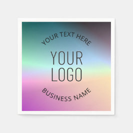 Logo hochladen | Farbenfrohe Farbveränderungen Serviette