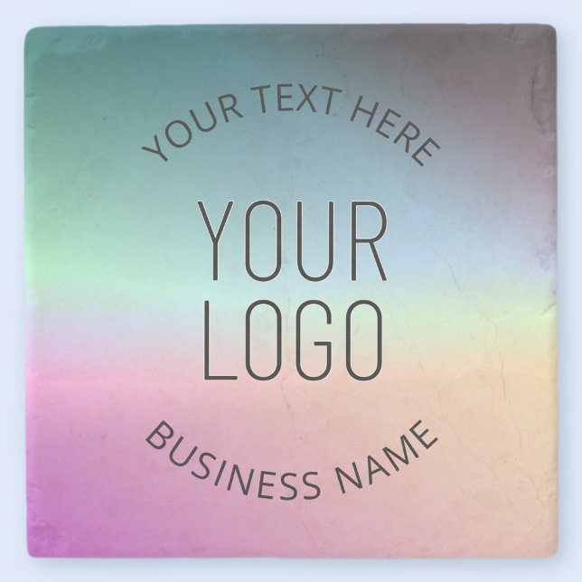 Logo hochladen | Farbenfrohe Farbveränderungen Steinuntersetzer (Von Creator hochgeladen)