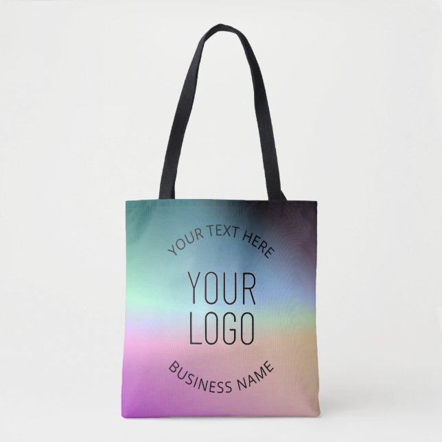 Logo hochladen | Farbenfrohe Farbveränderungen Tasche (Vorderseite)