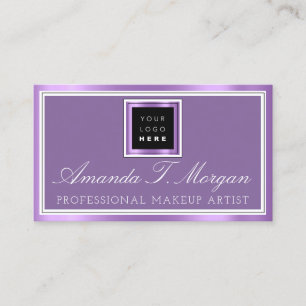 Logo-Hochzeitsplaner-Produktion Lila Visitenkarte