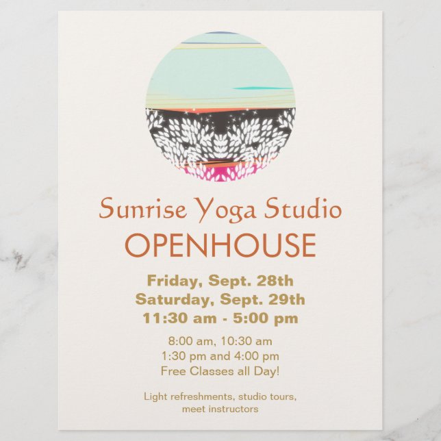 Logo "Holistic Health and Healing Arts Sunrise" Flyer (Vorne)