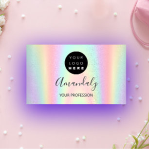 Logo-Hologramm für Nail Artist Lash-Friseur Visitenkarte