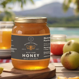 Logo Honeycomb Apiary Wraparound Label