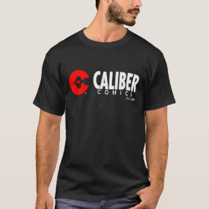 Logo horizontal Caliber Comics T-shirt blanc