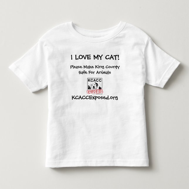 Logo, i-LIEBE MEIN CAT! , KCACCExposed.org, bitte… Kleinkind T-shirt (Vorderseite)