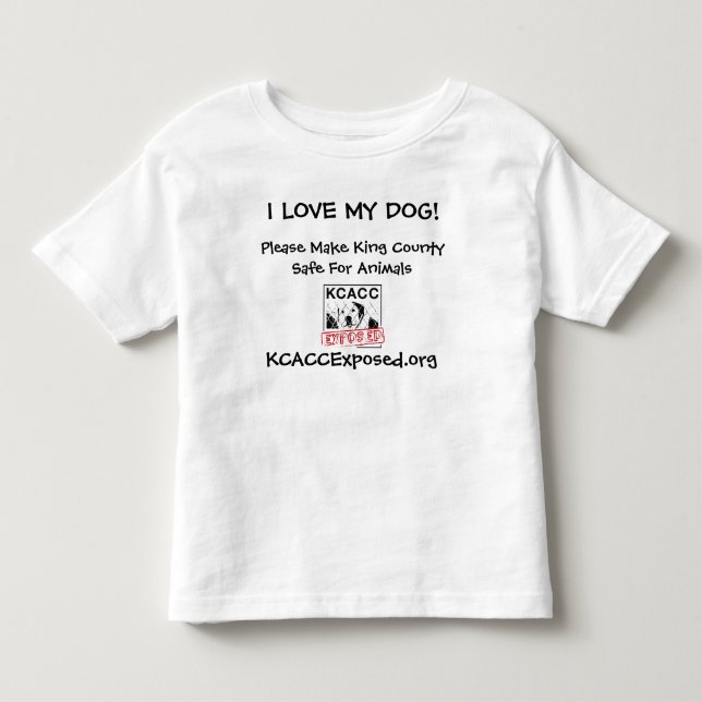Logo, i-LIEBE MEIN HUND! , KCACCExposed.org, Kleinkind T-shirt (Vorderseite)