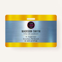 Logo-ID des METAL Unternehmens Mitarbeiter Ausweis