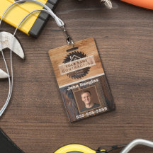 Logo-ID des Rustic Wood Tone Contractors