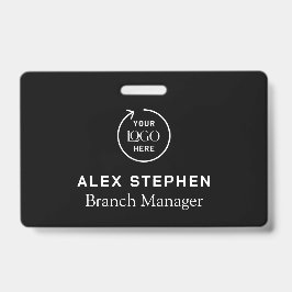 Logo-ID des Unternehmens | Mitarbeiter Minimalisti Ausweis