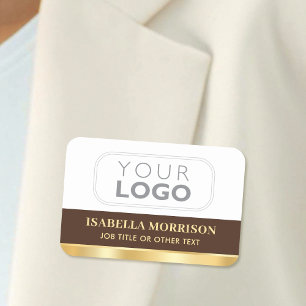 Logo-ID für Mitarbeiter-Unternehmen Brawn Gold Namensschild