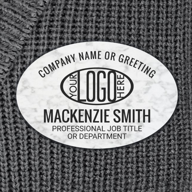 Logo-Imitate für Unternehmen - Whitemarble Mitarbe Namensschild (Von Creator hochgeladen)