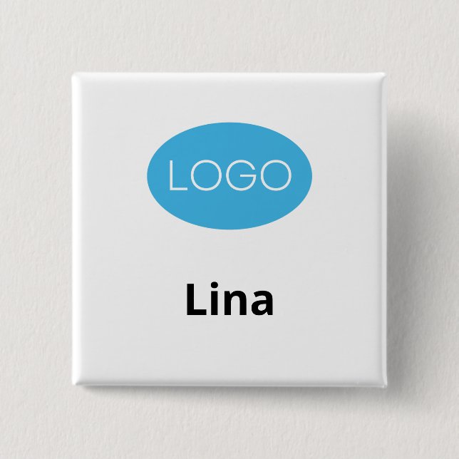 Logo-Individuelle Name-Abzeichen Button (Vorderseite)