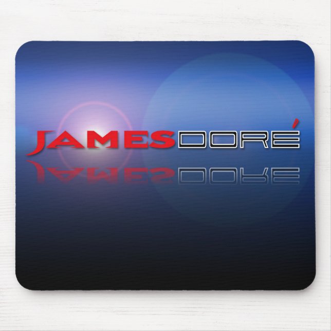 Logo James Dore blaue lense Mousepad (Vorne)