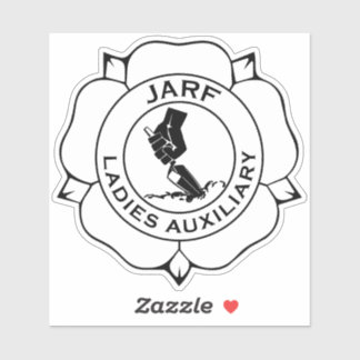 Logo JLA sticker vinyle BW 4"