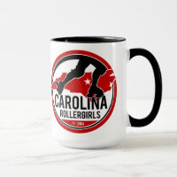 Logo-Kaffee-Tasse Carolinas Rollergirls