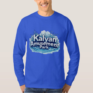 Logo "Kalyan Amusement Park" - Lebhafter Wellensch T-Shirt