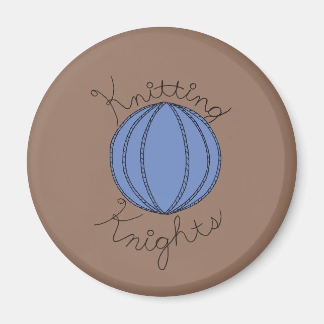 Logo "Knitter Knights" Magnet (Vorne)