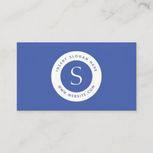 Logo-korporatives modernes mittleres Blau Visitenkarte