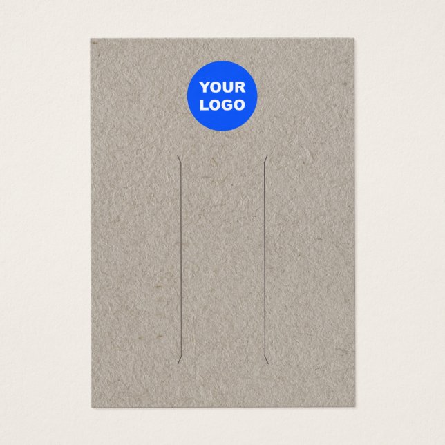 Logo-Kraft-Leder-Sitzklammer-Anzeige hinzufügen (Vorderseite)