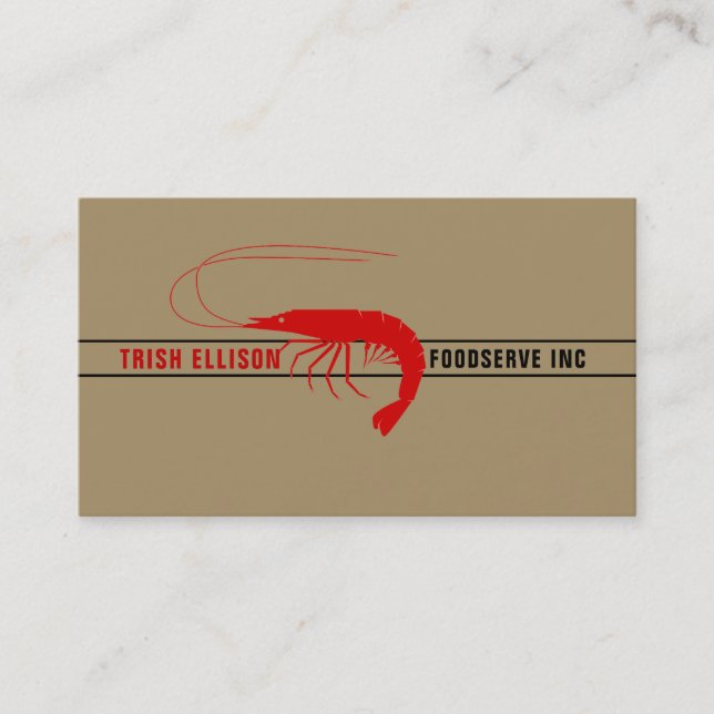 Logo Kraft Typografie Custom Template Card Visitenkarte (Vorderseite)
