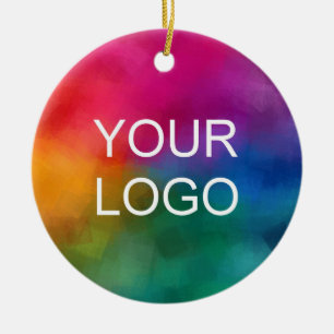 Logo-Kreis für kundenspezifische, zweiseitige Unte Keramik Ornament