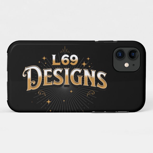 Logo "L69 DESIGNS" Case-Mate iPhone Hülle (Rückseite (Horizontal))