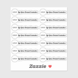 Logo-Label für Lippenglanz entfernen Aufkleber