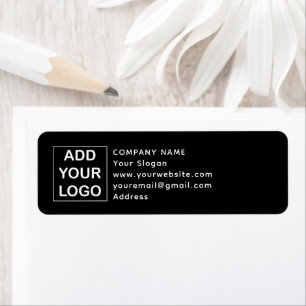 Logo-Label für Schwarz-Weiß-Unternehmen