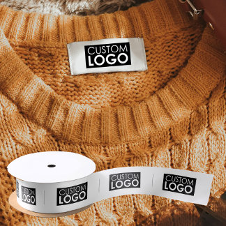 Logo-Labels Bekleidungsmarken handgefertigte Gegen Satinband