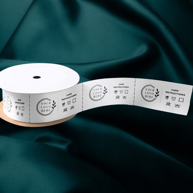 Logo-Labels für die Kleidungspflege Satinband (Von Creator hochgeladen)