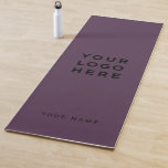 Logo-Lila Name Unternehmen Werbeaktion Yogamatte<br><div class="desc">Custom Logo Grimace Lila Name Company Promotional Yoga Mat mit einer einfachen und modernen Vorlage mit Ihrem Geschäftslogo, Foto oder Bild und jedem personalisierten Text. Geben Sie Ihren Namen, Ihre Website oder Ihre soziale Netzwerkadresse ein.</div>