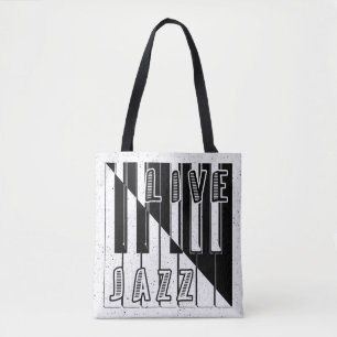 Logo "Live Jazz Calligraphy Illusion" mit Tasche