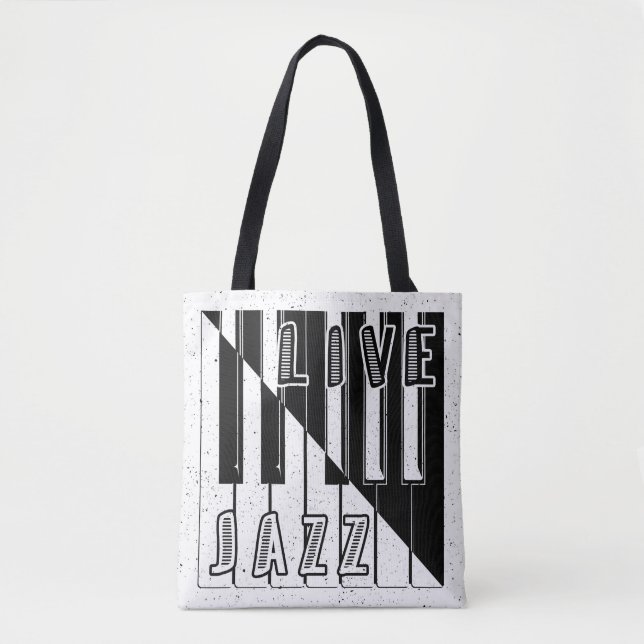 Logo "Live Jazz Calligraphy Illusion" mit Tasche (Vorderseite)