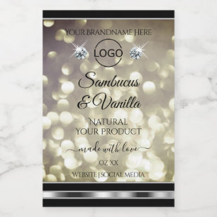 Logo-Logo für Sparkle Platinum Glitzer Product Lab Lebensmitteletikett