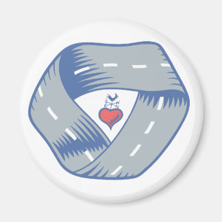 Logo-Magazin "Round CR Road" Magnet