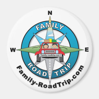 Logo-Magnet für die Compass-Rose für Familienreise Magnet
