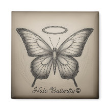 Logo-Magnet für Halo Butterfly