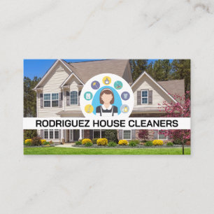 Logo "Maid Service"   Hausvorgarten Visitenkarte