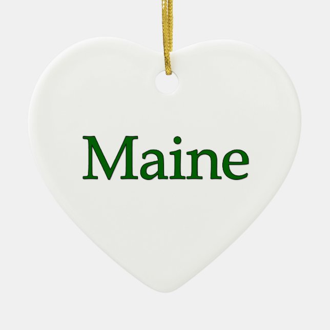 Logo Maines USA Keramikornament (Vorne)