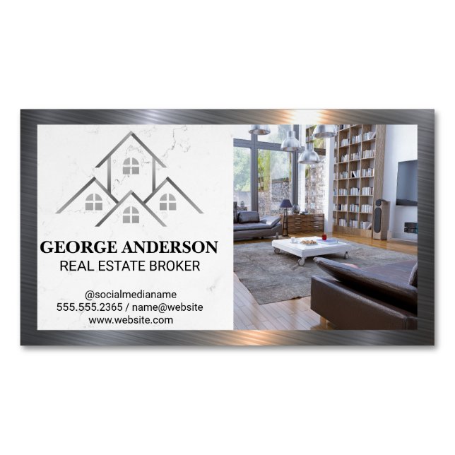 Logo Maisons | Carte de visite intérieur (devant)