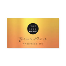 Logo Makeup Artist Haar Nägel Gelb Orange