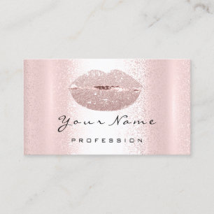 Logo-Makeup-Künstler Beruflich Lippen Kiss Blush Visitenkarte