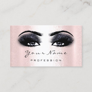 Logo-Makeup-Künstler Beruflich Navy Black Lash Visitenkarte