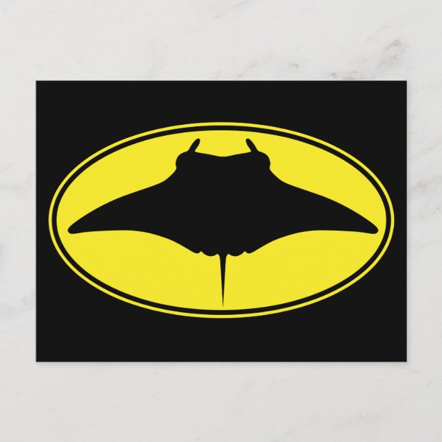 Logo Manta Ray Postkarte (Vorderseite)