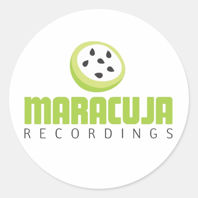 Logo_maracuja.ai Runder Aufkleber (Vorderseite)
