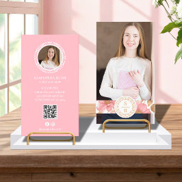 Logo-Markenbezeichnung "Luxury Floral Botanical Mo Visitenkarte