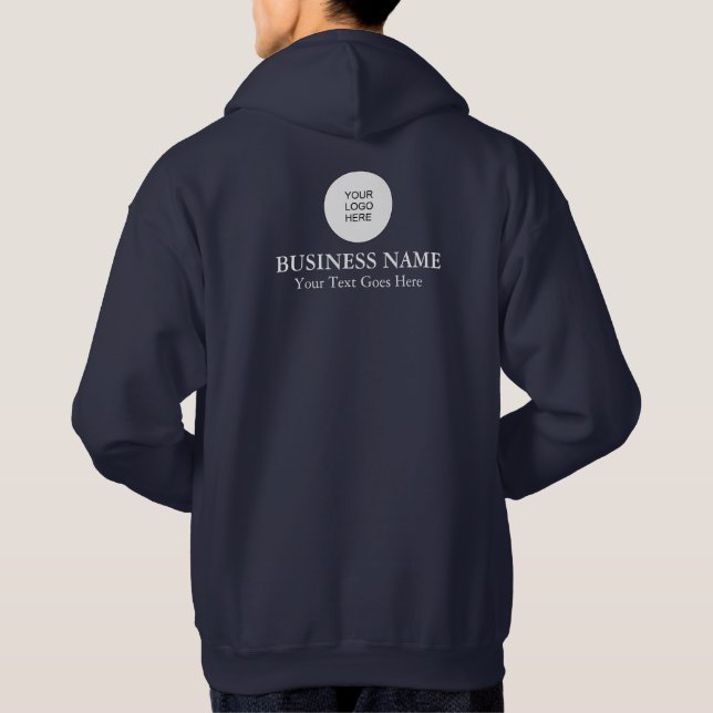 Logo-Mäuse für Unternehmen mit Back & Front Print- Hoodie (Rückseite)