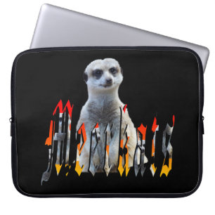 Logo Meerkat und Meerkat, Laptopschutzhülle