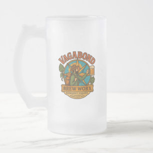 Logo-Milchglas-Bierkrug Mattglas Bierglas